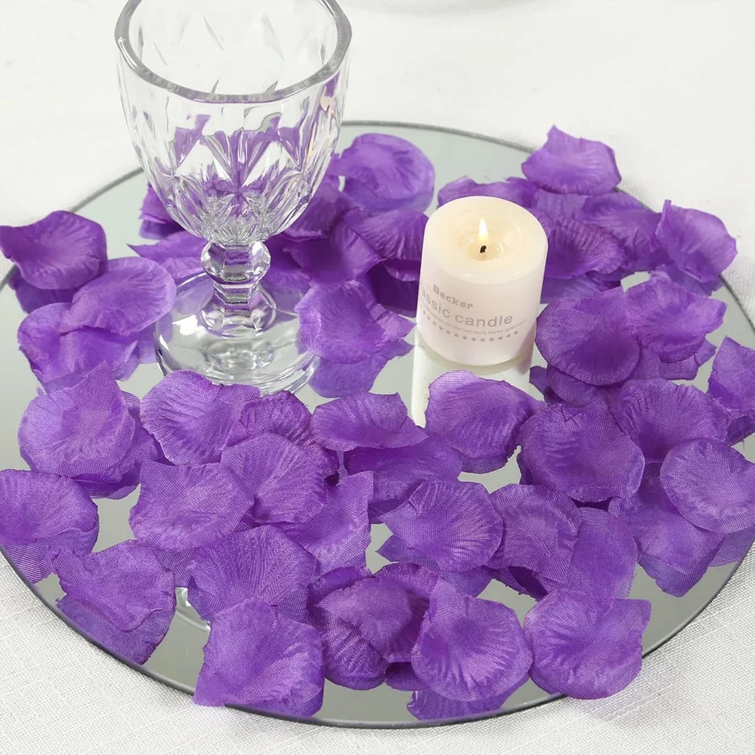 2000 Silk Rose Petals Round Artificial Flowers Table Confetti