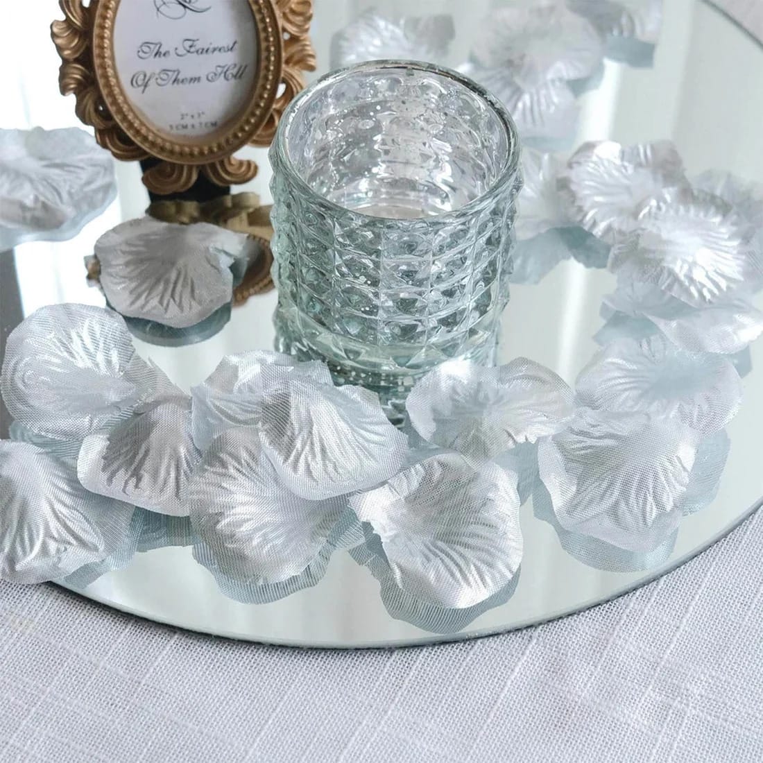 2000 Silk Rose Petals Round Artificial Flowers Table Confetti