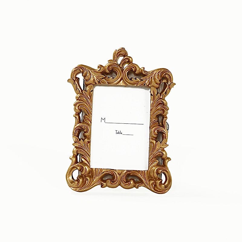 4 Gold 4 in Resin Vintage Ornate Picture Frames