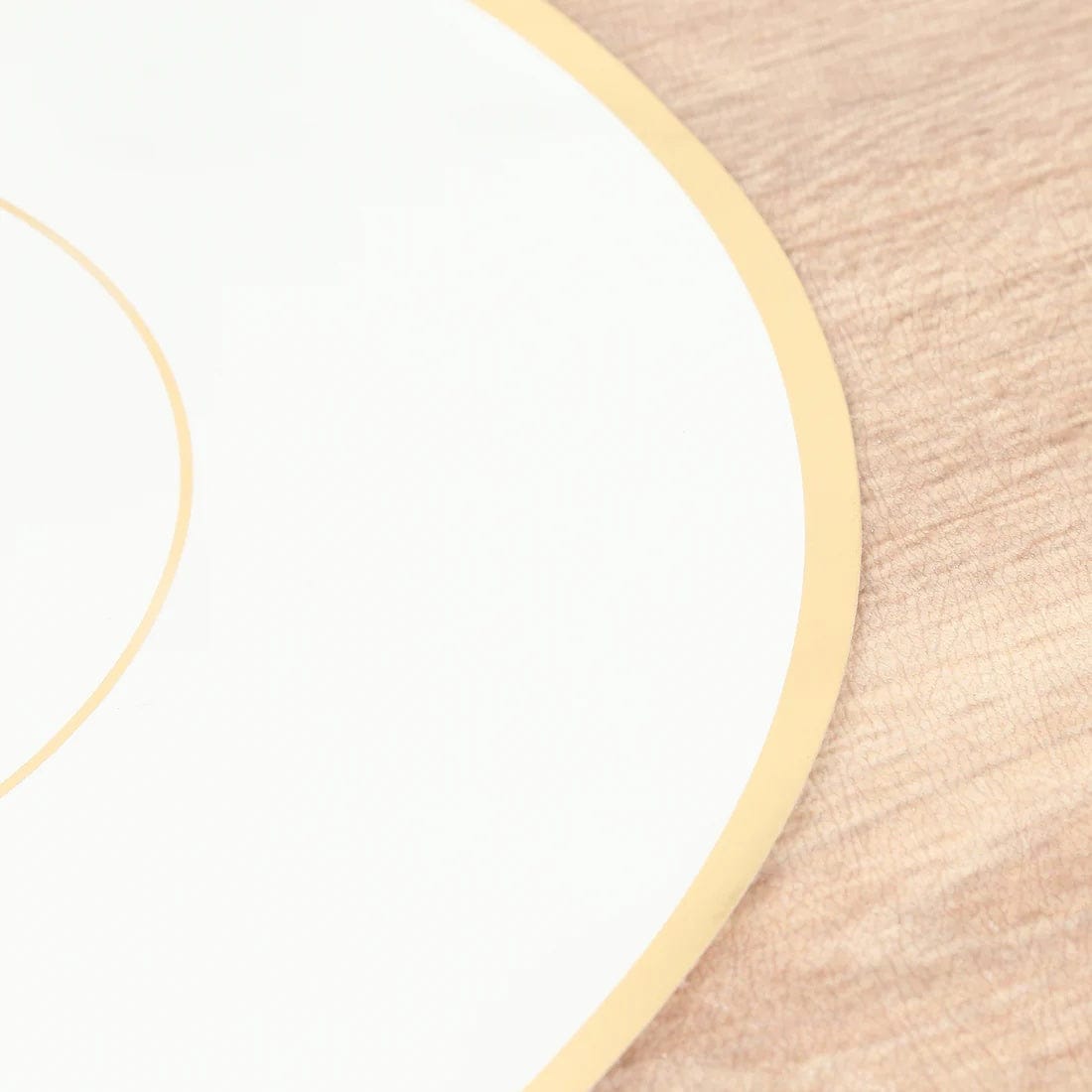 50 Disposable 13 in Round Cardboard Paper Table Placemats