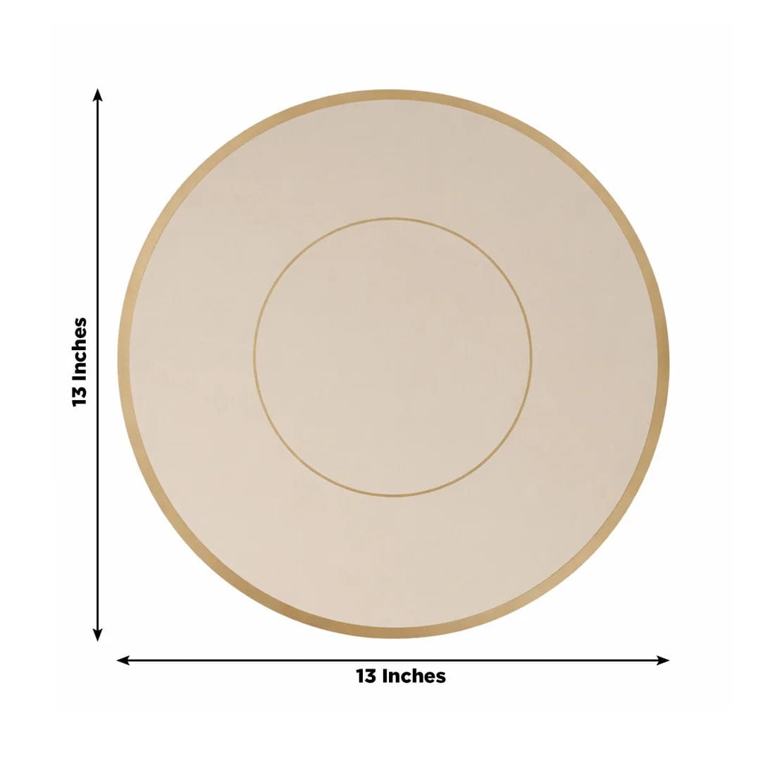 50 Disposable 13 in Round Cardboard Paper Table Placemats