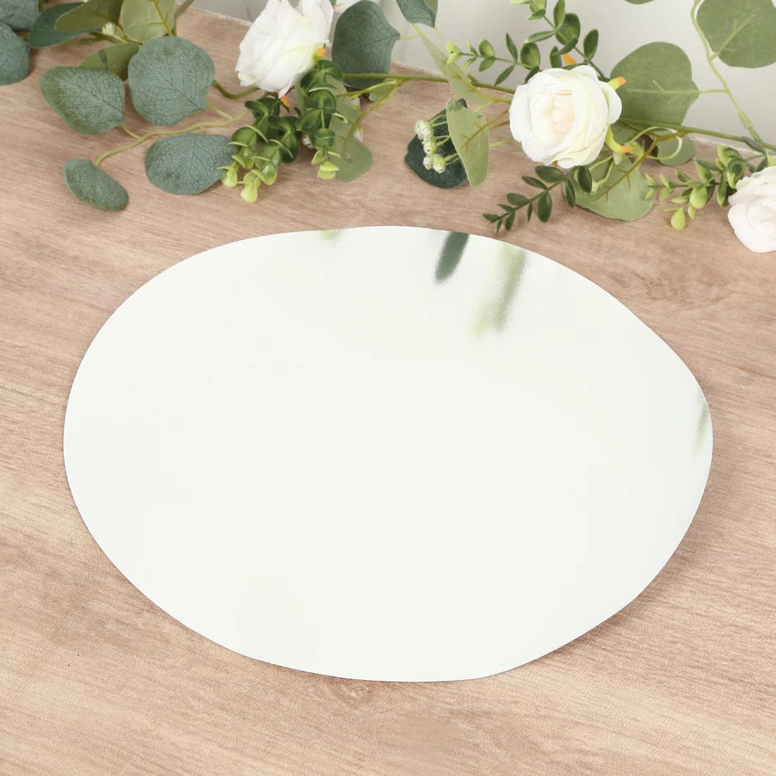 50 Disposable 13 in Round Cardboard Paper Table Placemats