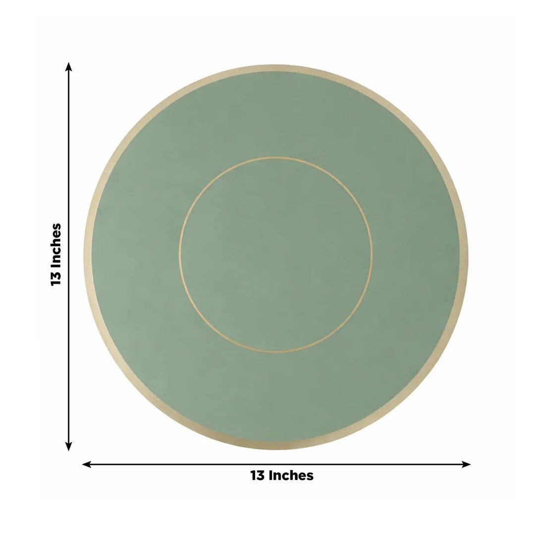 50 Disposable 13 in Round Cardboard Paper Table Placemats