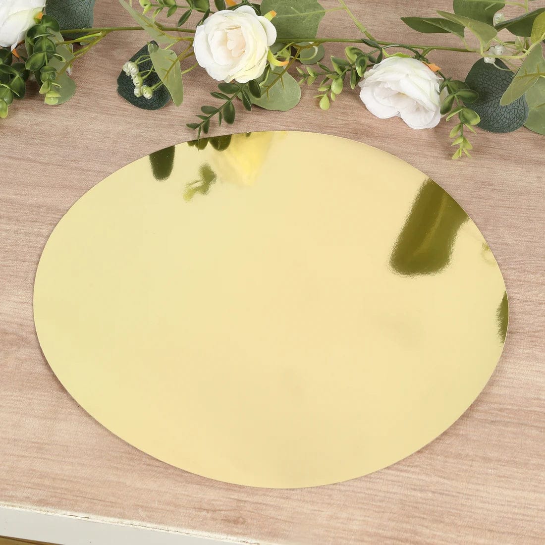 50 Disposable 13 in Round Cardboard Paper Table Placemats