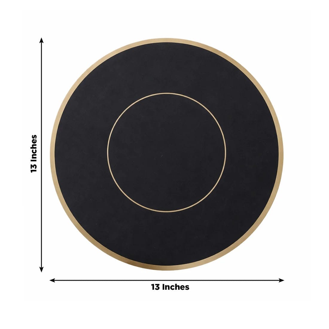 50 Disposable 13 in Round Cardboard Paper Table Placemats