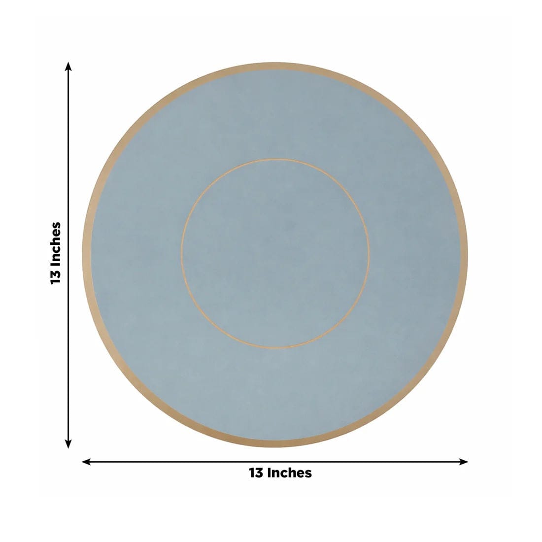 50 Disposable 13 in Round Cardboard Paper Table Placemats