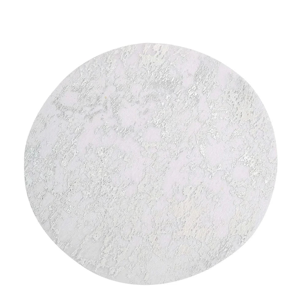 50 Metallic 13 in Round Polyester Mesh with Foil Table Placemats