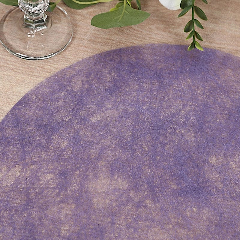 50 Non Woven 13 in Mesh Fiber Round Disposable Placemats