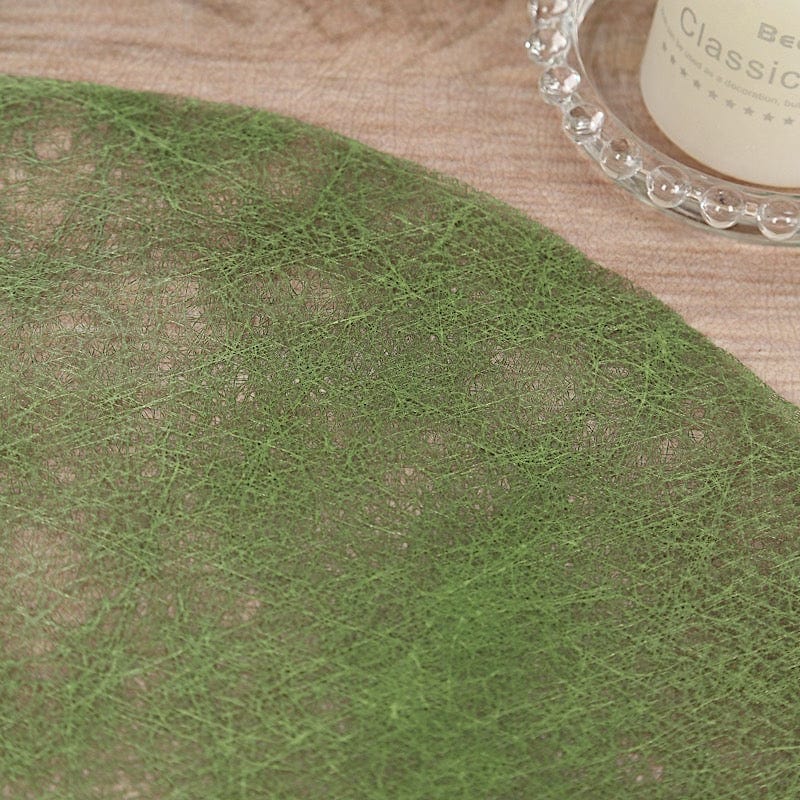 50 Non Woven 13 in Mesh Fiber Round Disposable Placemats