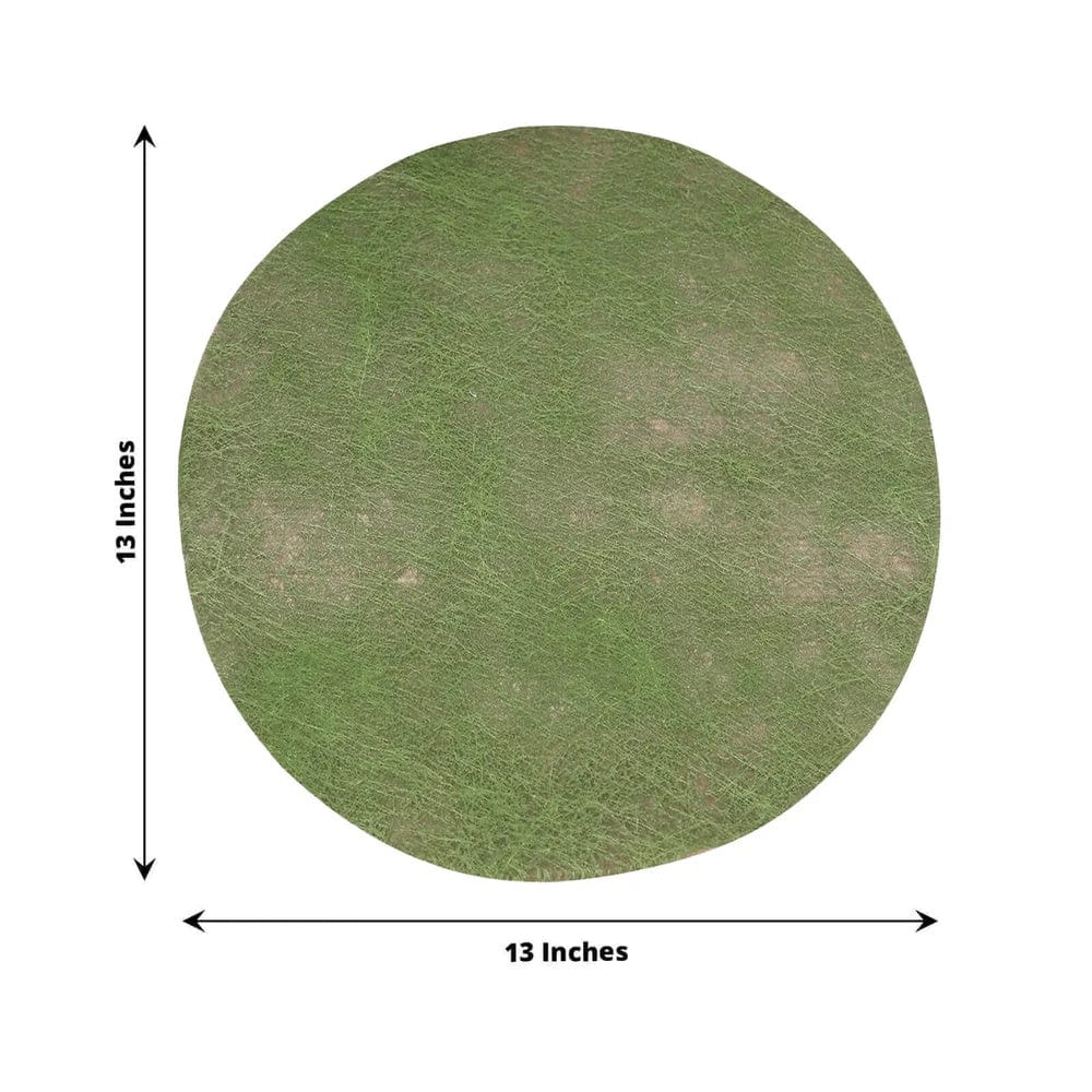50 Non Woven 13 in Mesh Fiber Round Disposable Placemats