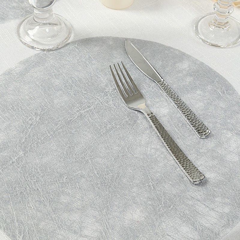 50 Non Woven 13 in Mesh Fiber Round Disposable Placemats