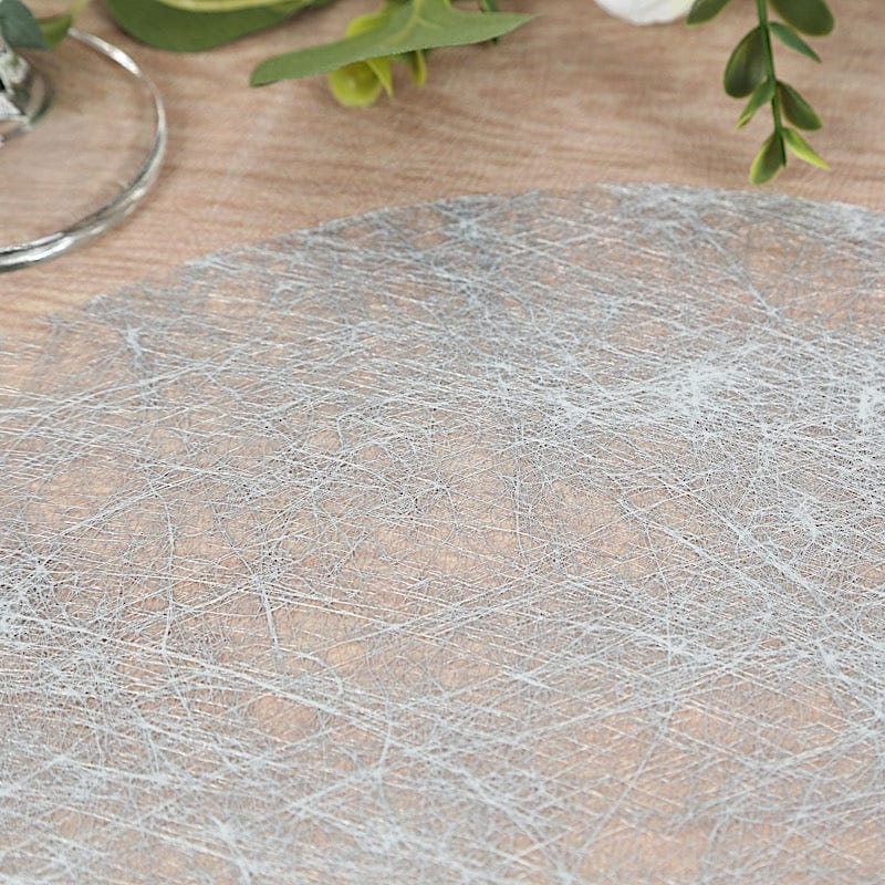 50 Non Woven 13 in Mesh Fiber Round Disposable Placemats