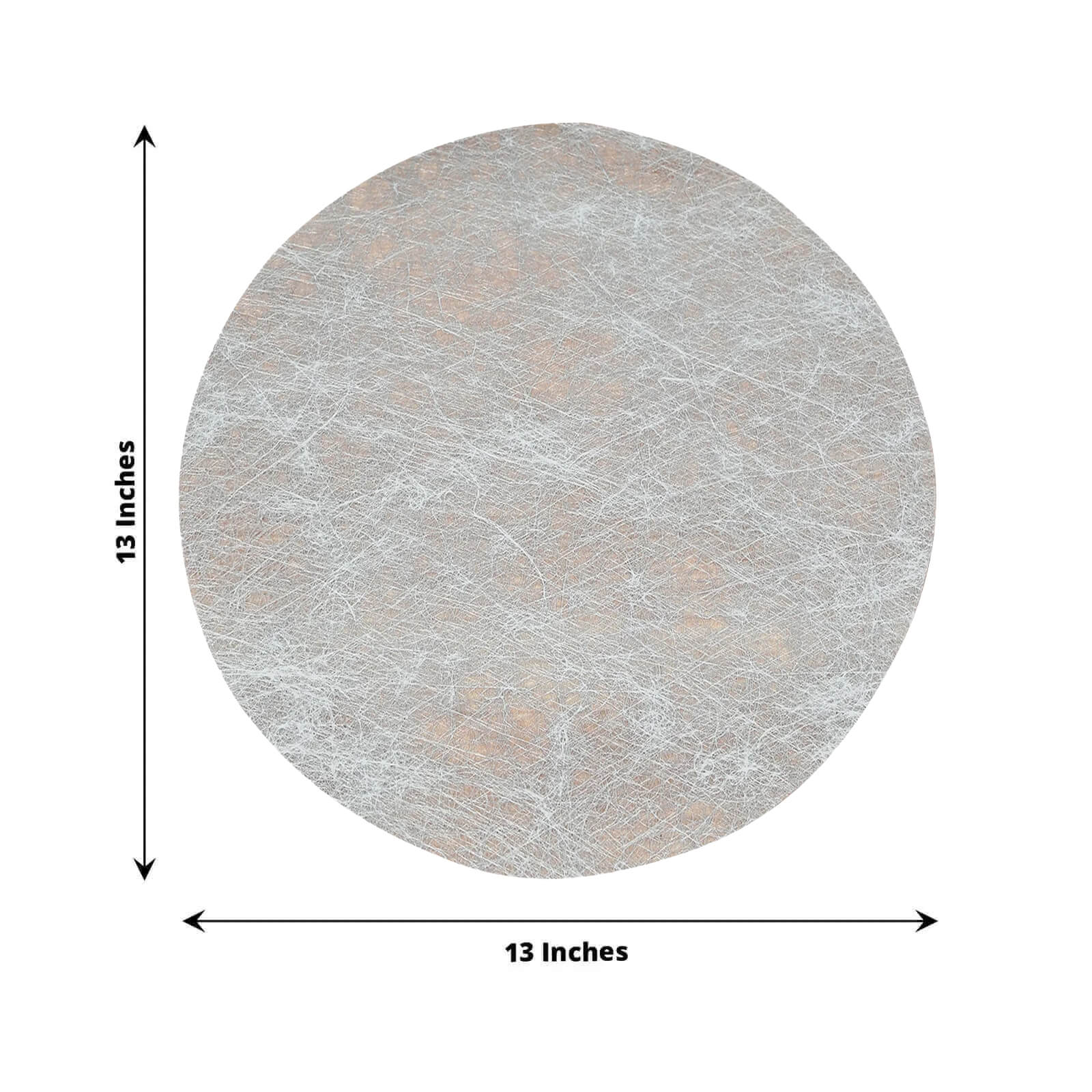 50 Non Woven 13 in Mesh Fiber Round Disposable Placemats