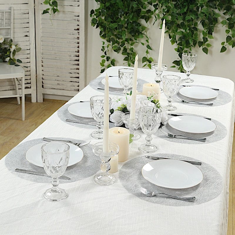 50 Non Woven 13 in Mesh Fiber Round Disposable Placemats