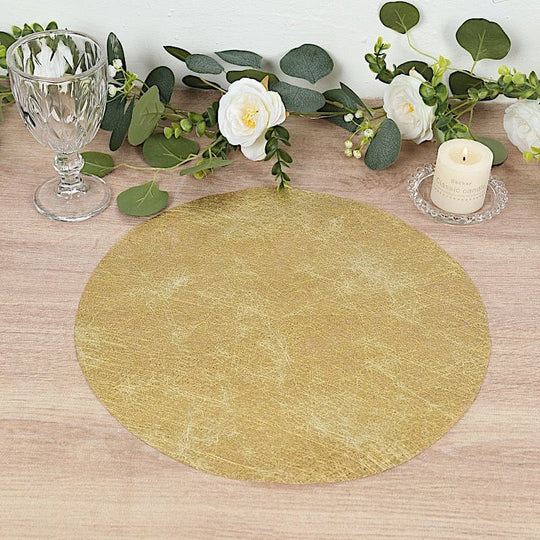 50 Non Woven 13 in Mesh Fiber Round Disposable Placemats