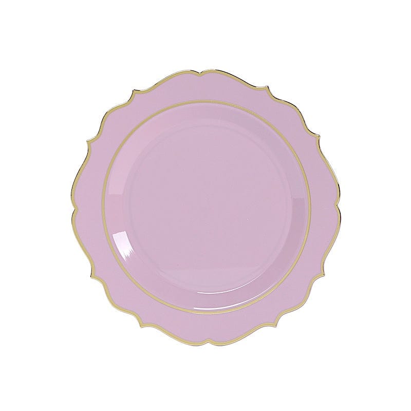 10 pcs 8 in Disposable White Plastic Dessert Plates