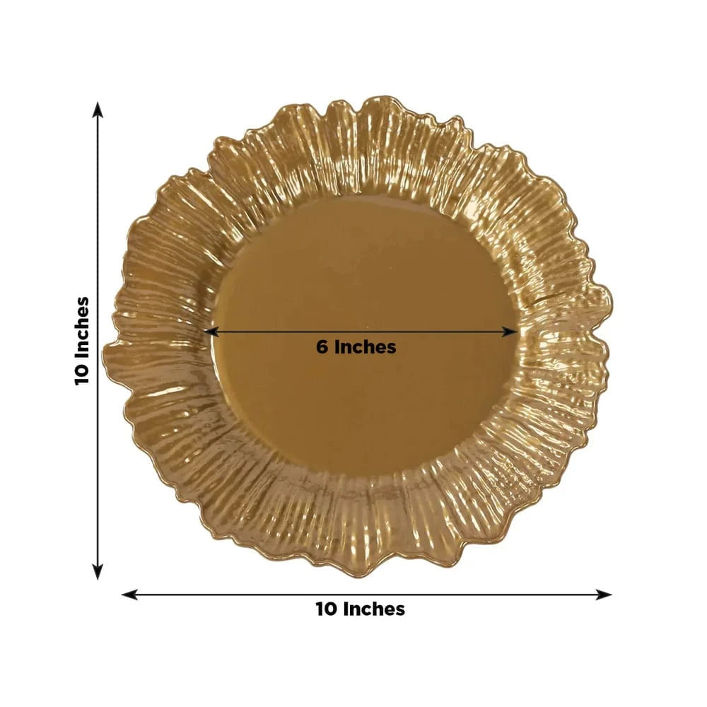 20 pcs 10 in wide Disposable Plastic Plates with Reef Design