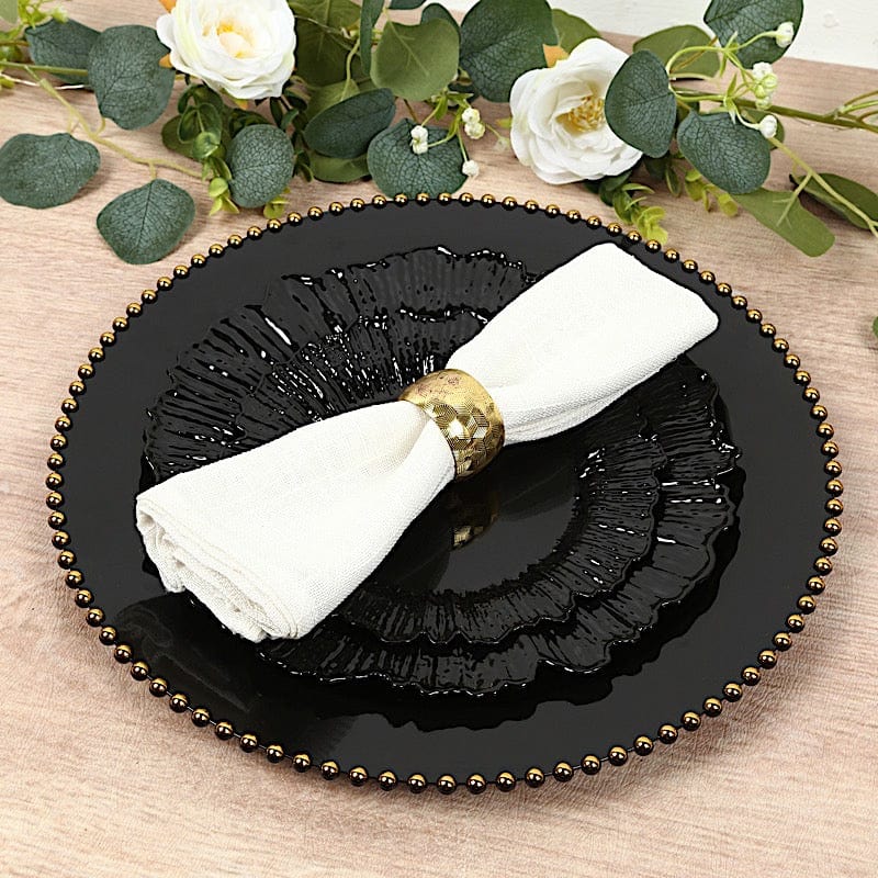 20 pcs 10 in wide Disposable Plastic Plates with Reef Design