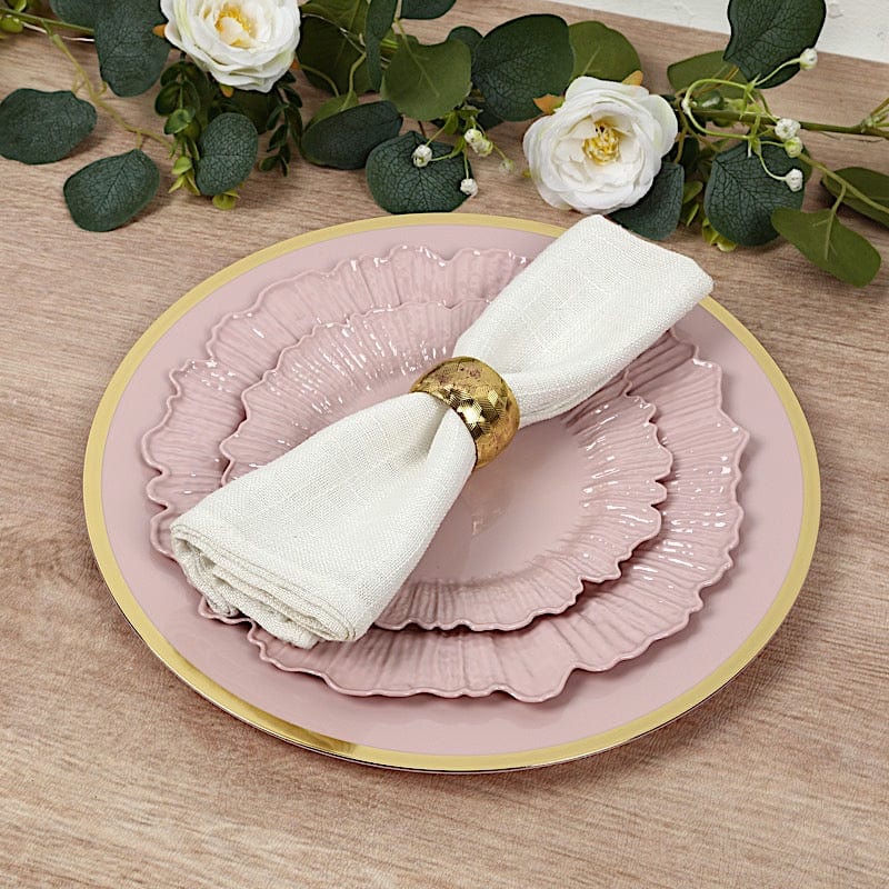 20 pcs 10 in wide Disposable Plastic Plates with Reef Design