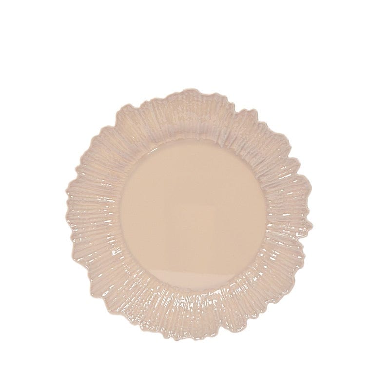 20 pcs 10 in wide Disposable Plastic Plates with Reef Design