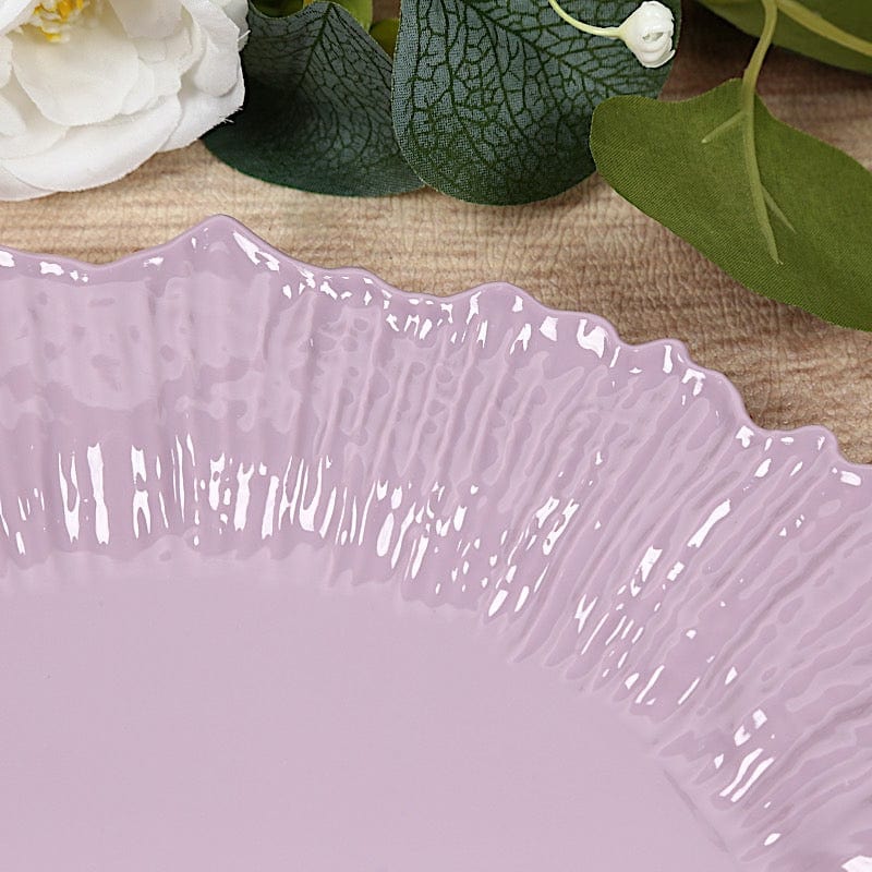 20 pcs 10 in wide Disposable Plastic Plates with Reef Design