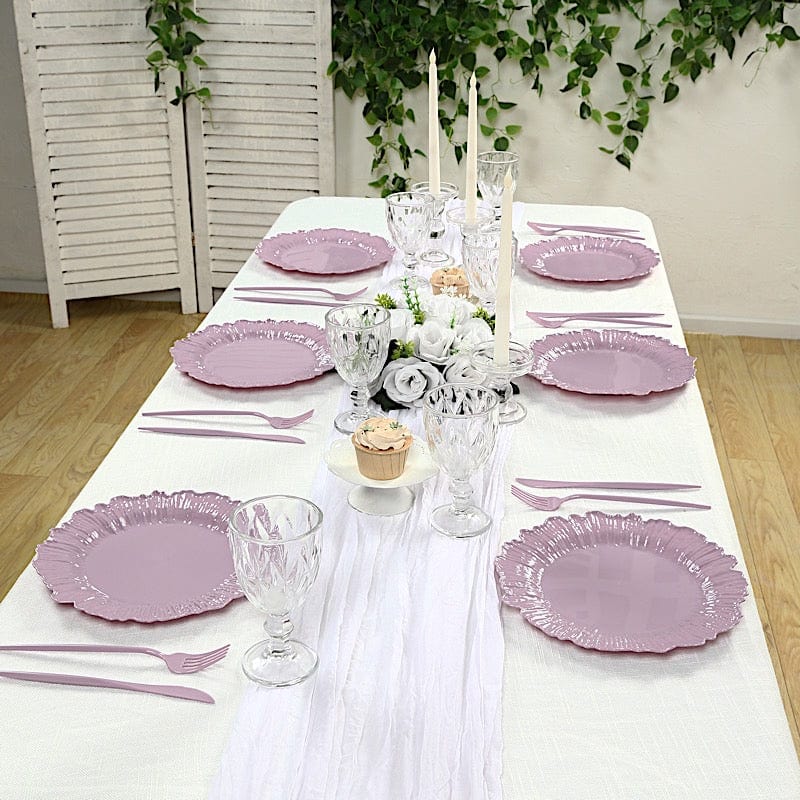 20 pcs 10 in wide Disposable Plastic Plates with Reef Design