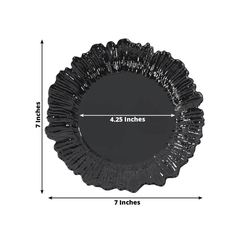 20 pcs 7 in wide Disposable Plastic Plates with Reef Design