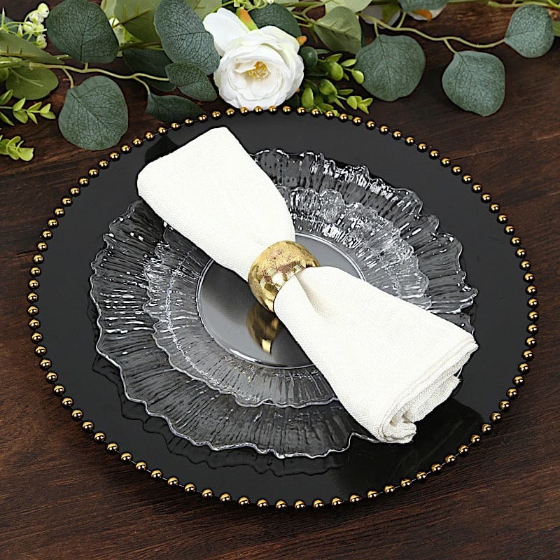 20 pcs 7 in wide Disposable Plastic Plates with Reef Design