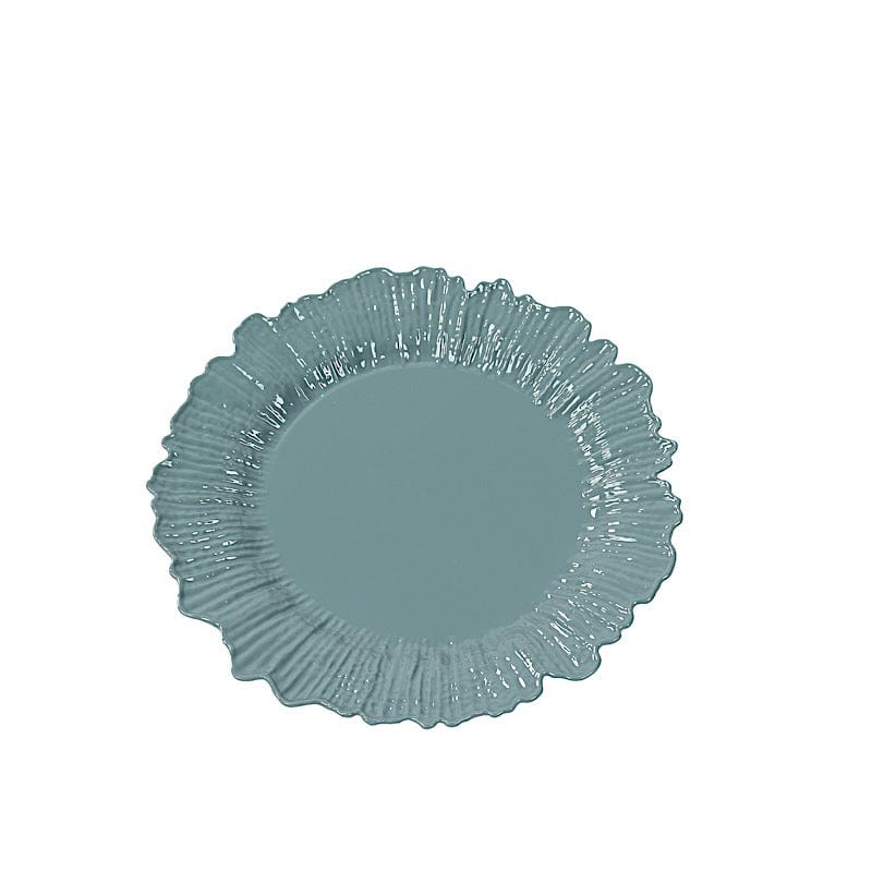 20 pcs 7 in wide Disposable Plastic Plates with Reef Design