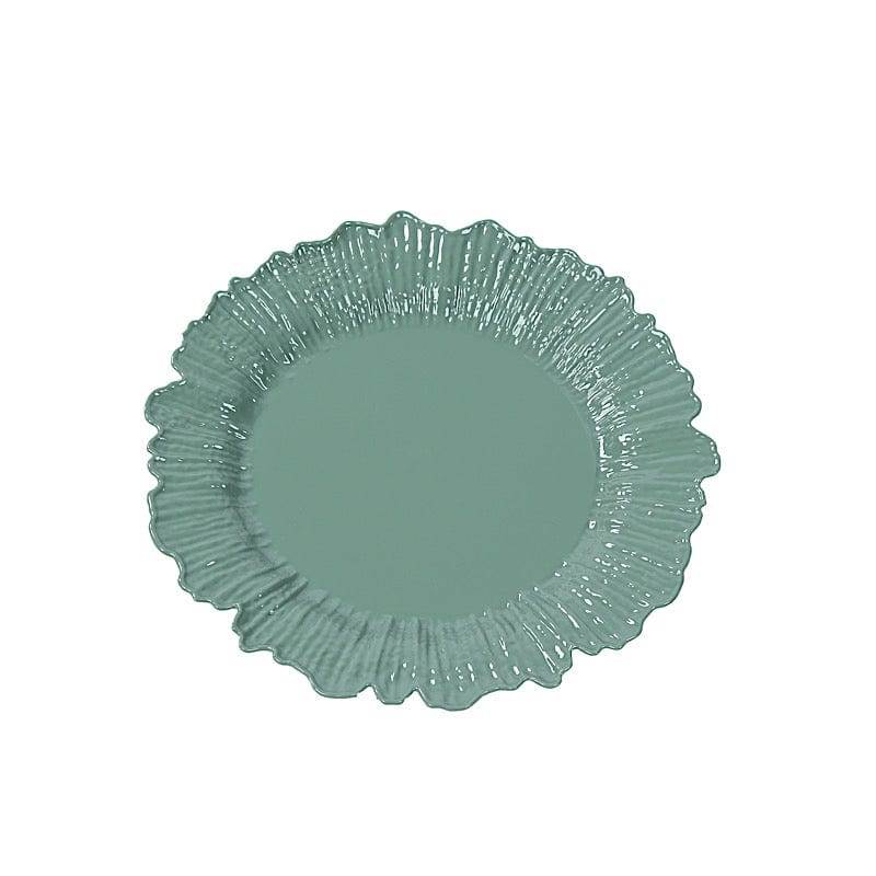 20 pcs 7 in wide Disposable Plastic Plates with Reef Design