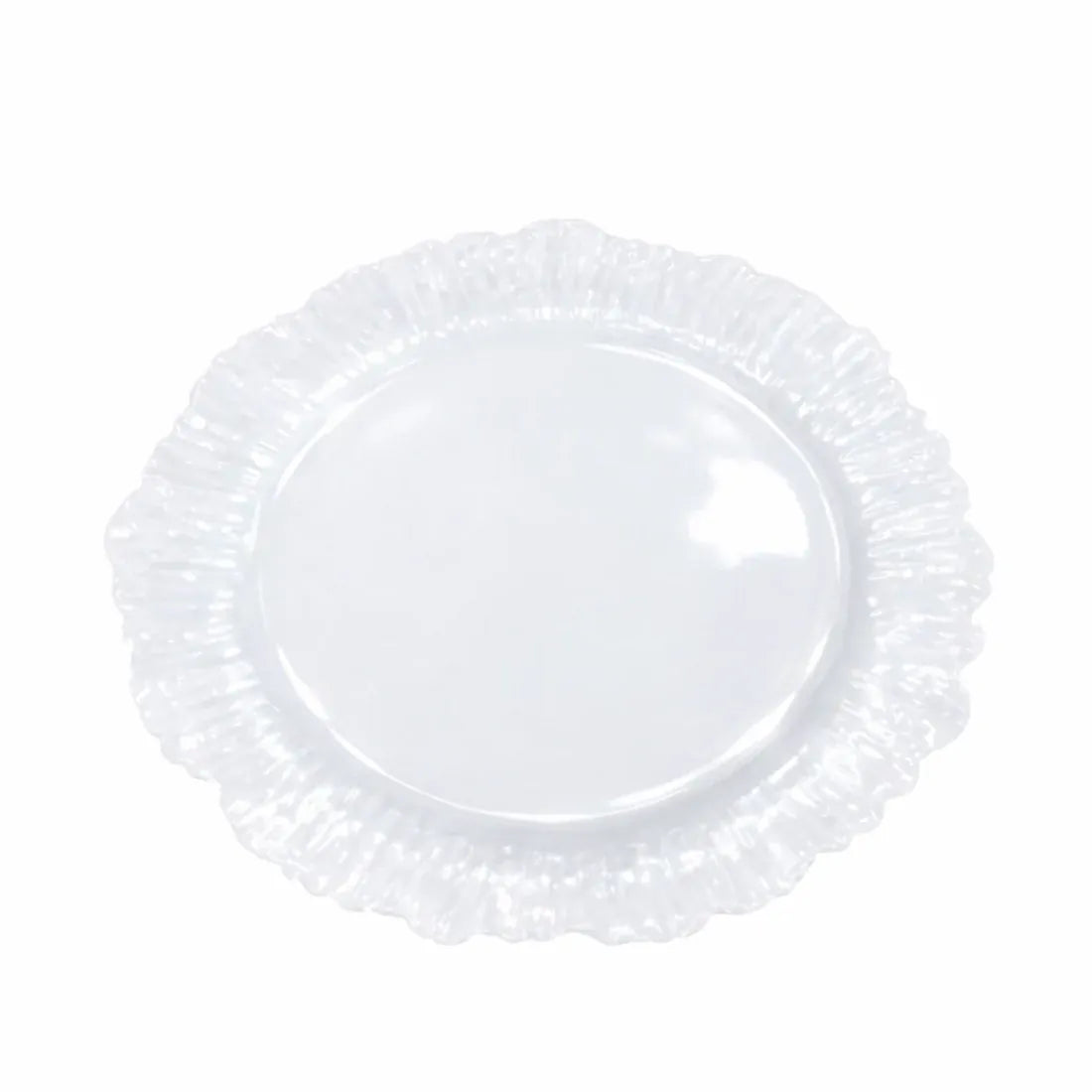 20 pcs 7 in wide Disposable Plastic Plates with Reef Design
