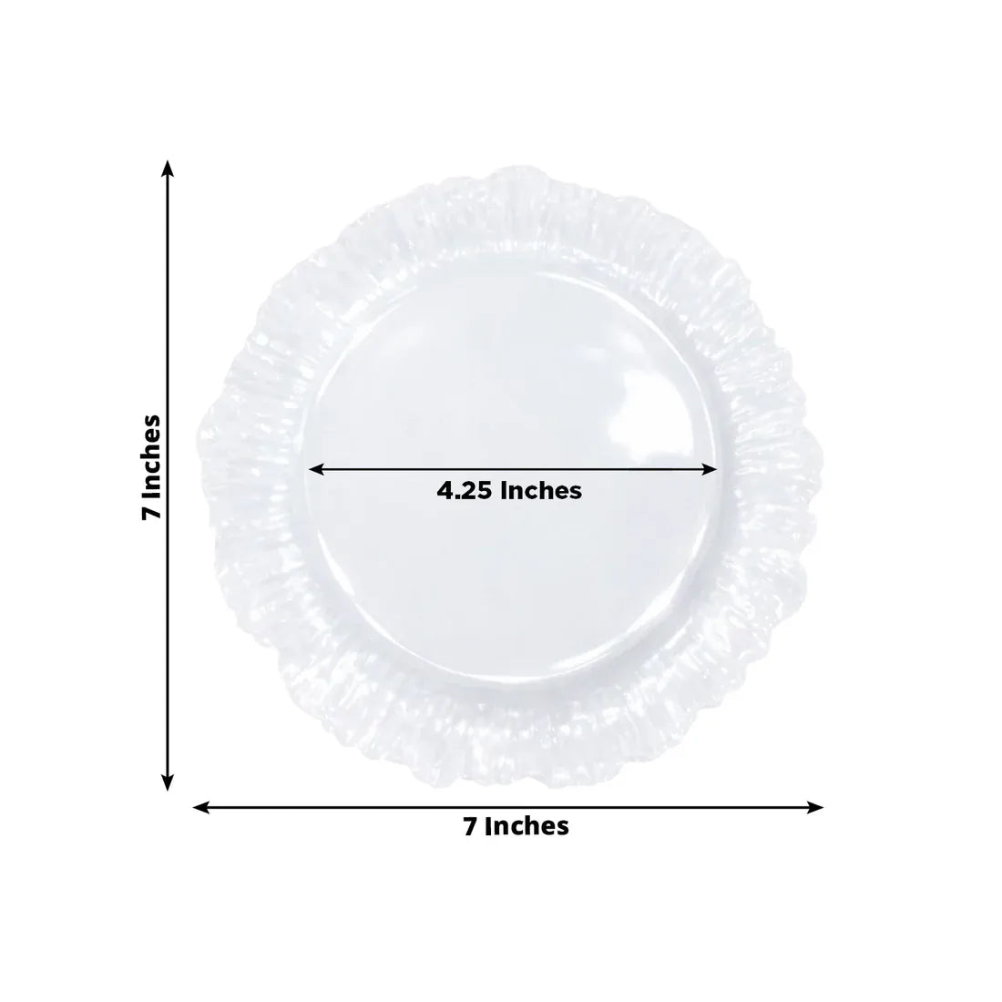 20 pcs 7 in wide Disposable Plastic Plates with Reef Design