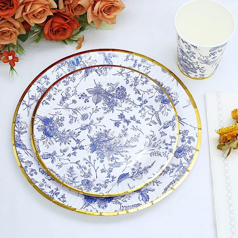 Reusable Dish Cover - Blue & White Floral