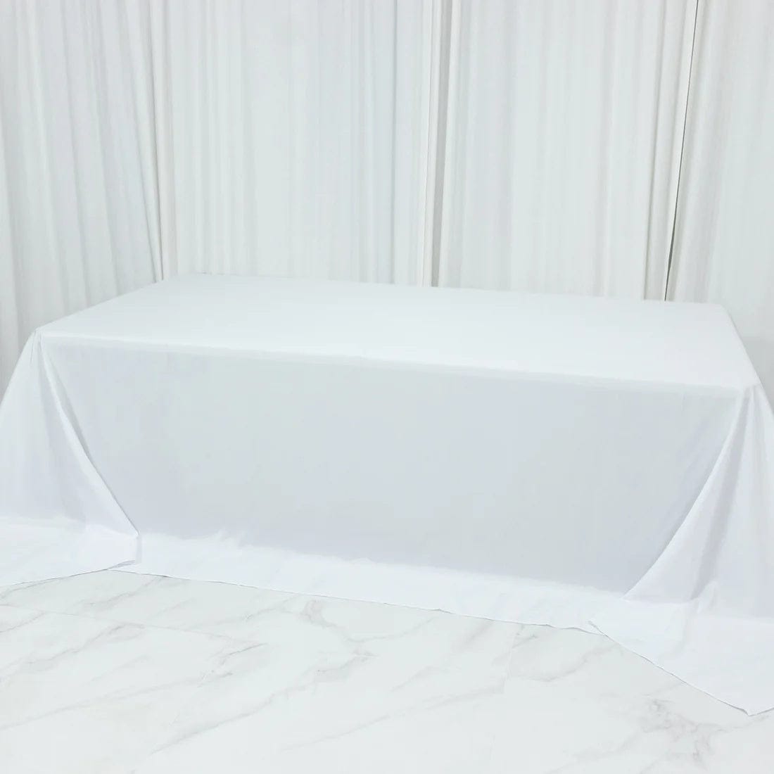 108 x 156 inch Extra Wide Polyester King Rectangular Tablecloth