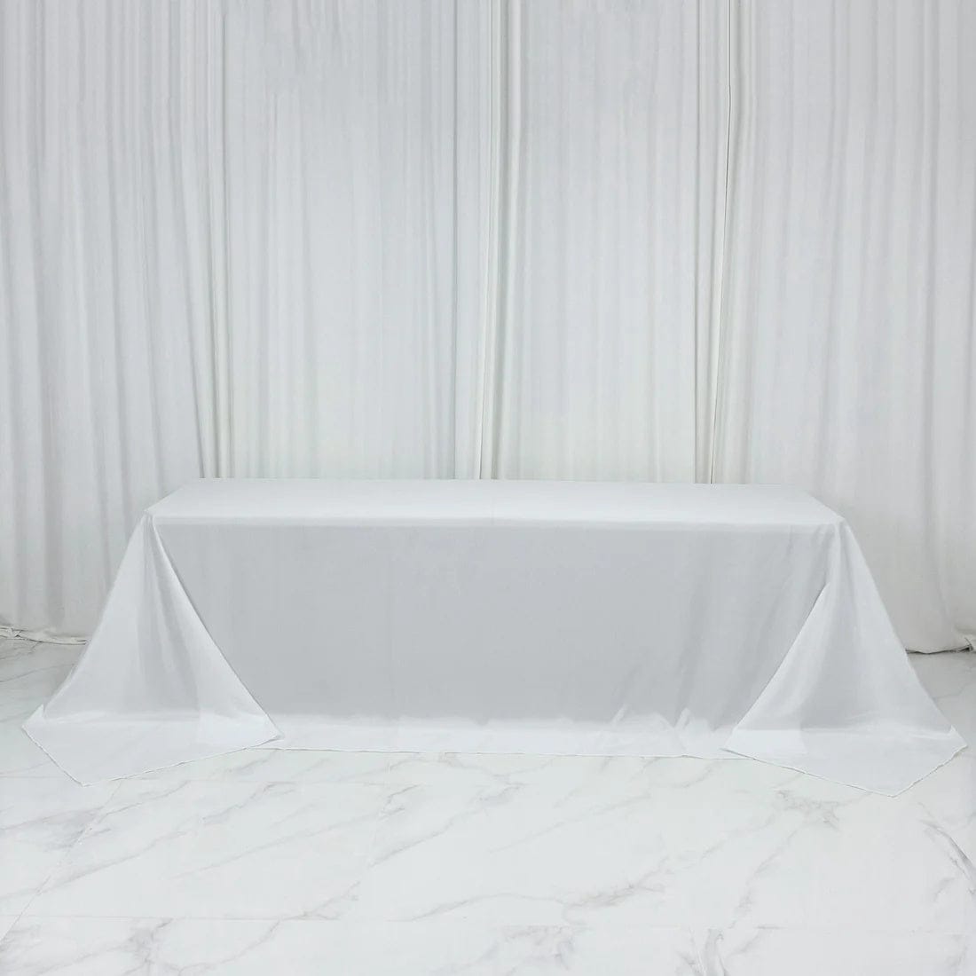 108 x 156 inch Extra Wide Polyester King Rectangular Tablecloth
