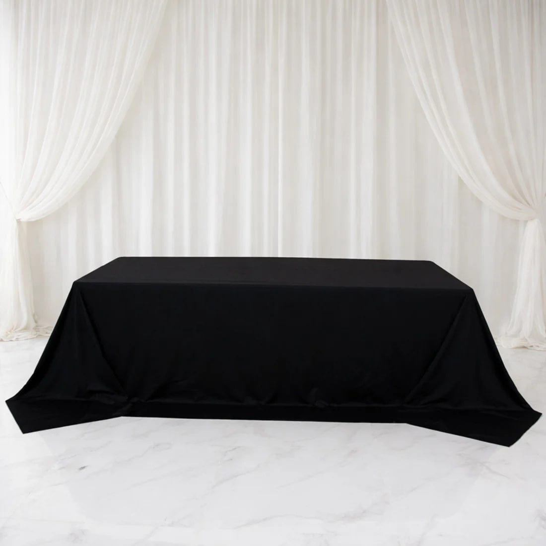 108 x 156 inch Extra Wide Scuba Polyester King Rectangular Tablecloth