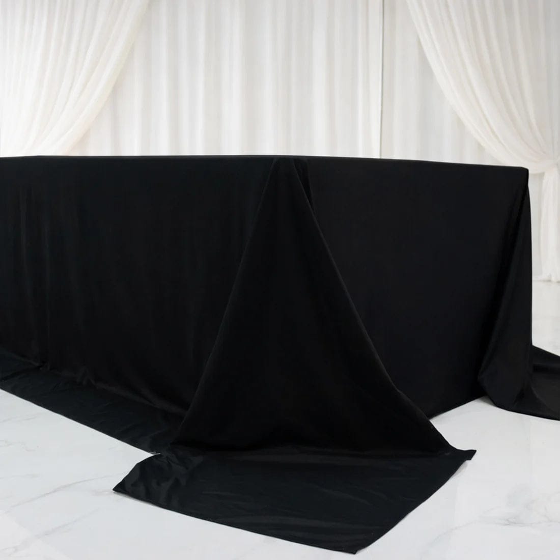 108 x 156 inch Extra Wide Scuba Polyester King Rectangular Tablecloth