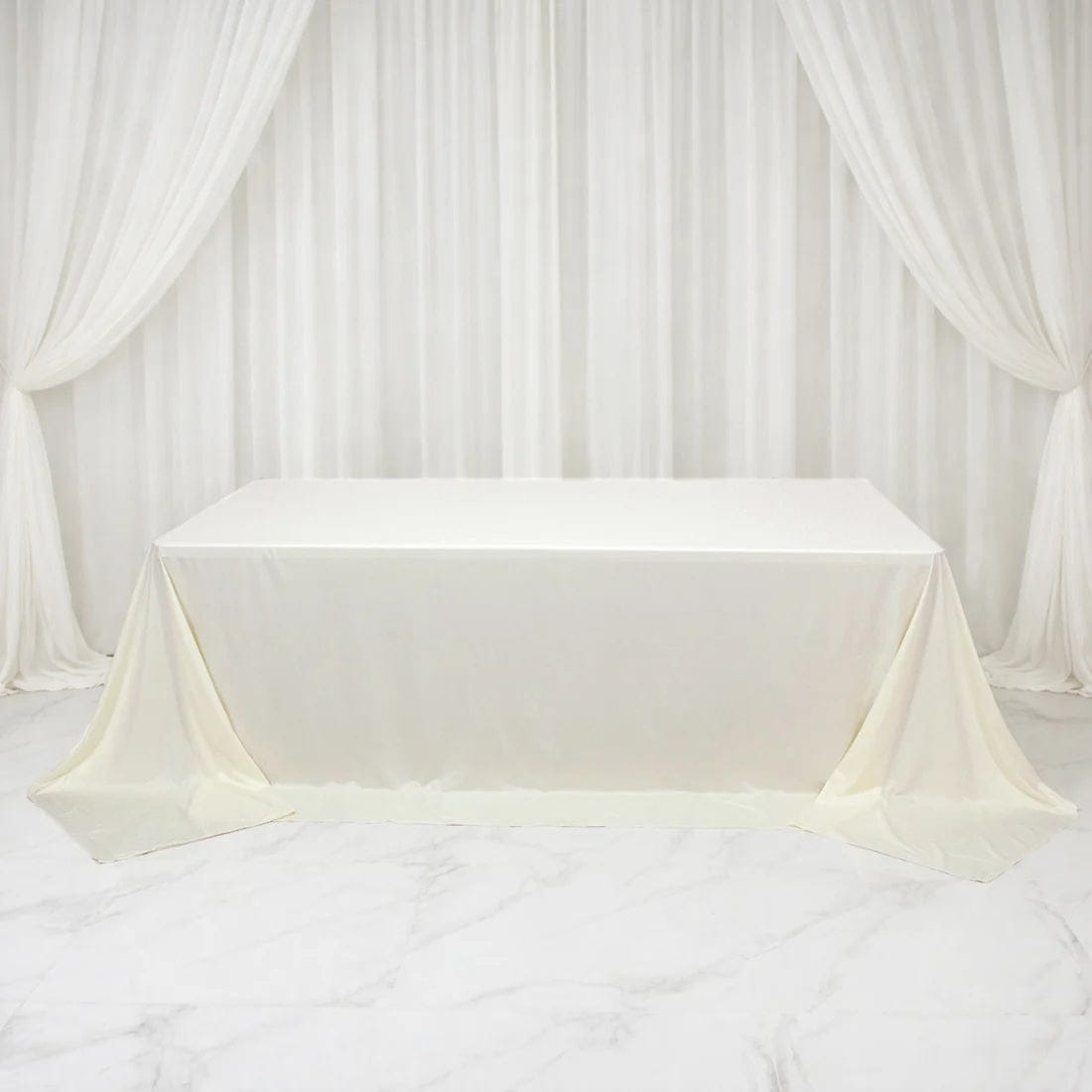 108 x 156 inch Extra Wide Scuba Polyester King Rectangular Tablecloth