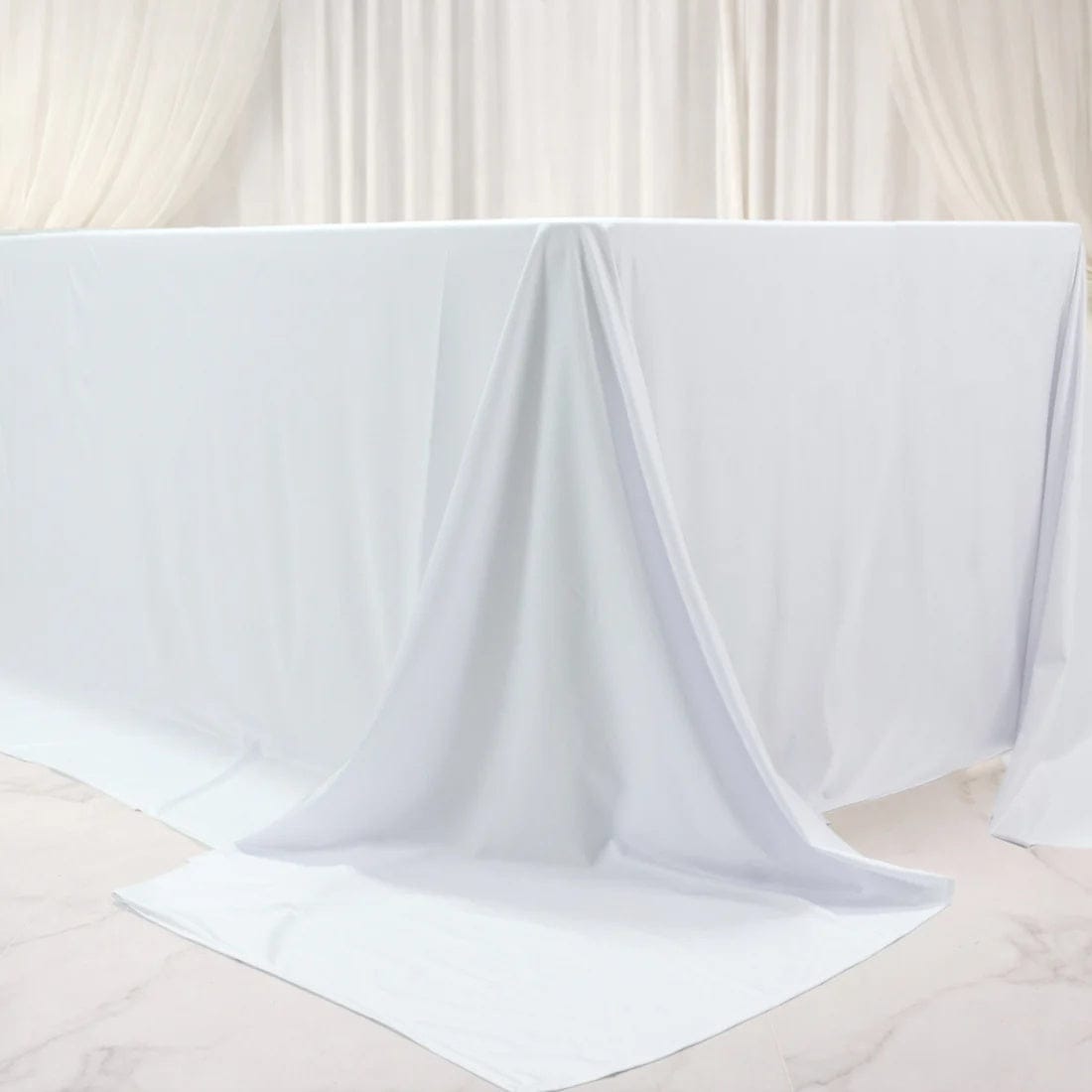 108 x 156 inch Extra Wide Scuba Polyester King Rectangular Tablecloth