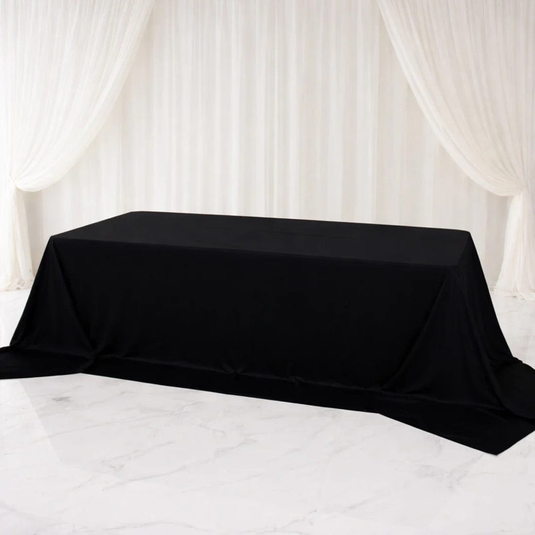 108 x 156 inch Extra Wide Scuba Polyester King Rectangular Tablecloth