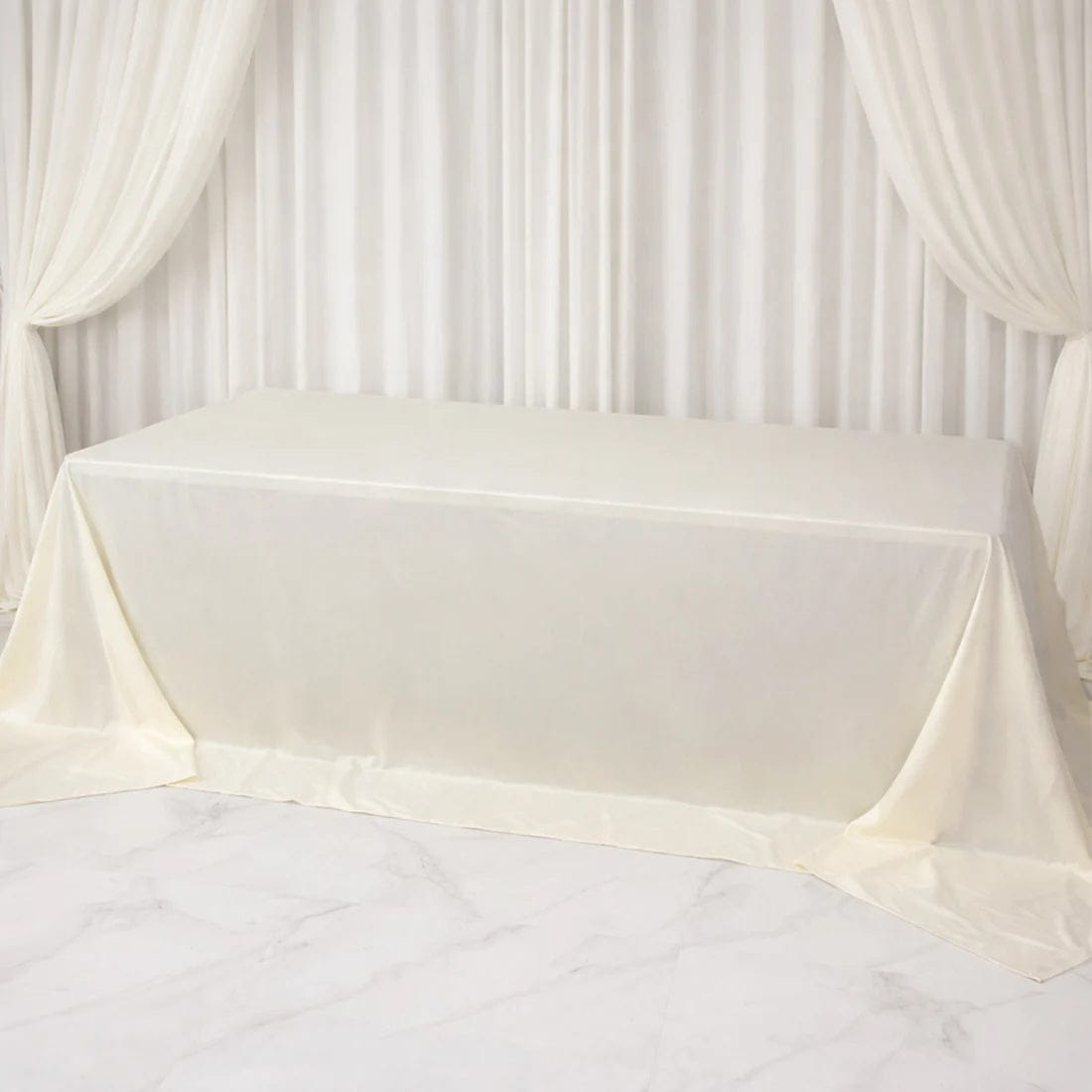 108 x 156 inch Extra Wide Scuba Polyester King Rectangular Tablecloth