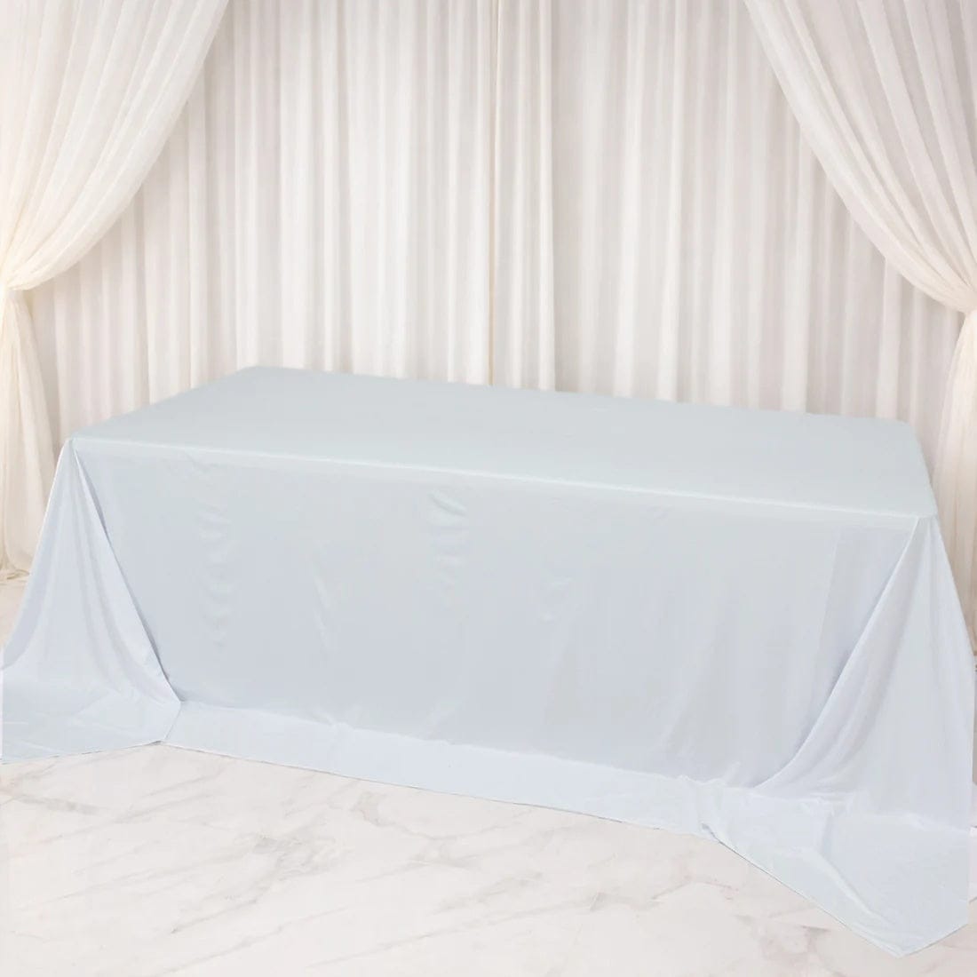 108 x 156 inch Extra Wide Scuba Polyester King Rectangular Tablecloth