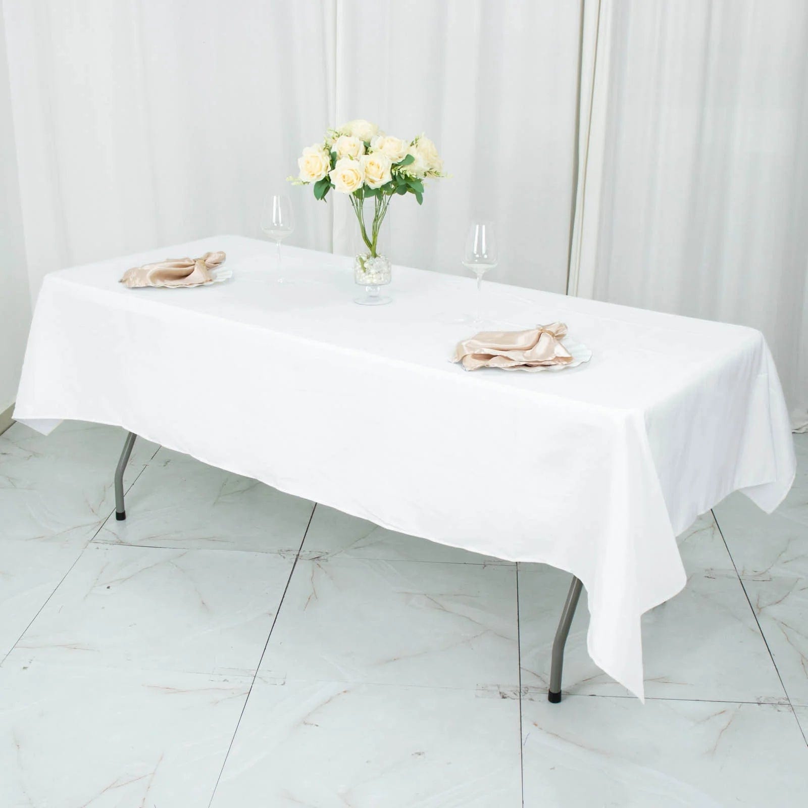 54x96 in Premium Polyester Rectangular Tablecloth