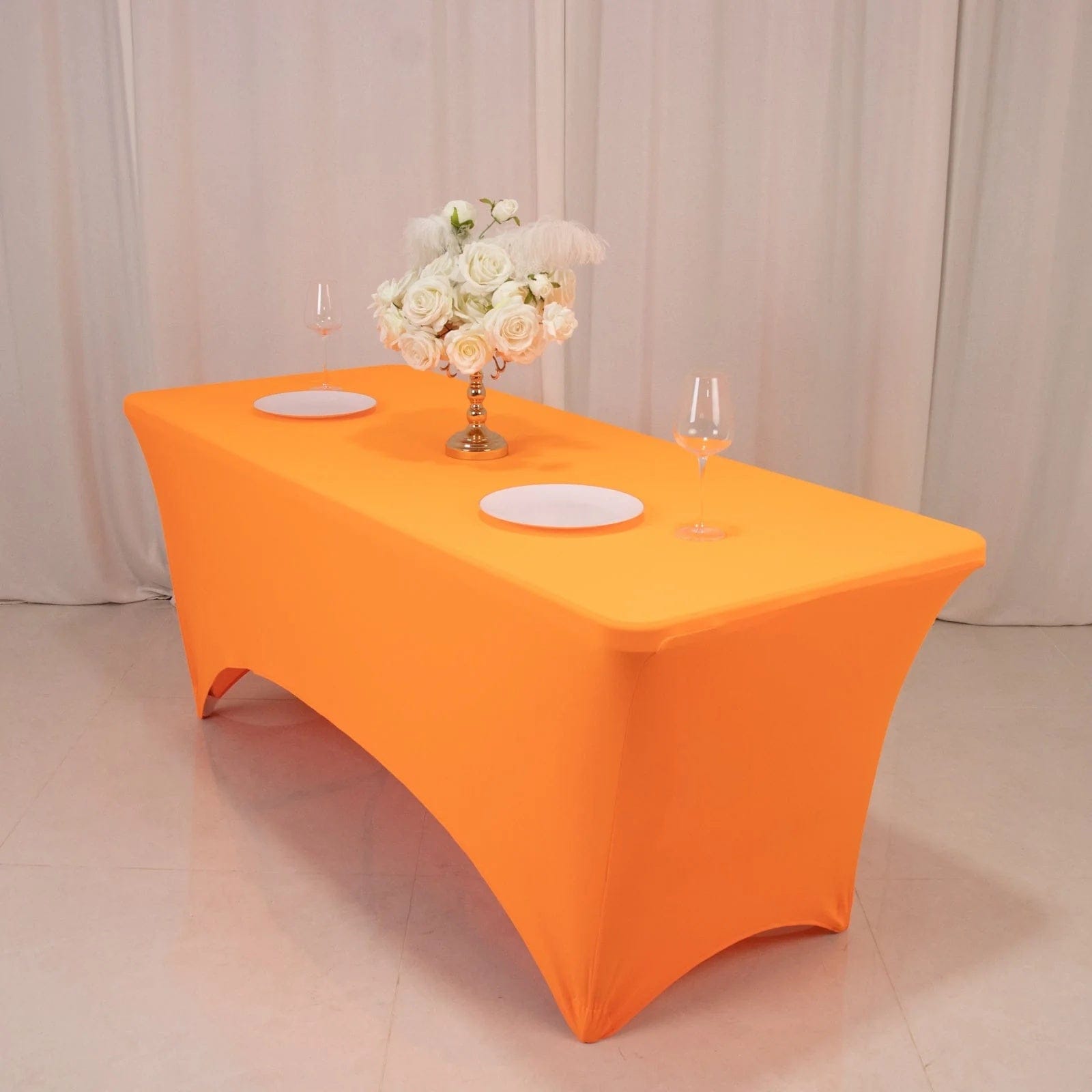 6 feet Fitted Spandex Rectangular Tablecloth Neon Table Cover