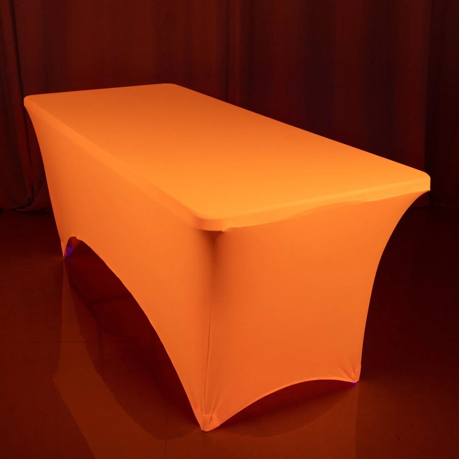 6 feet Fitted Spandex Rectangular Tablecloth Neon Table Cover