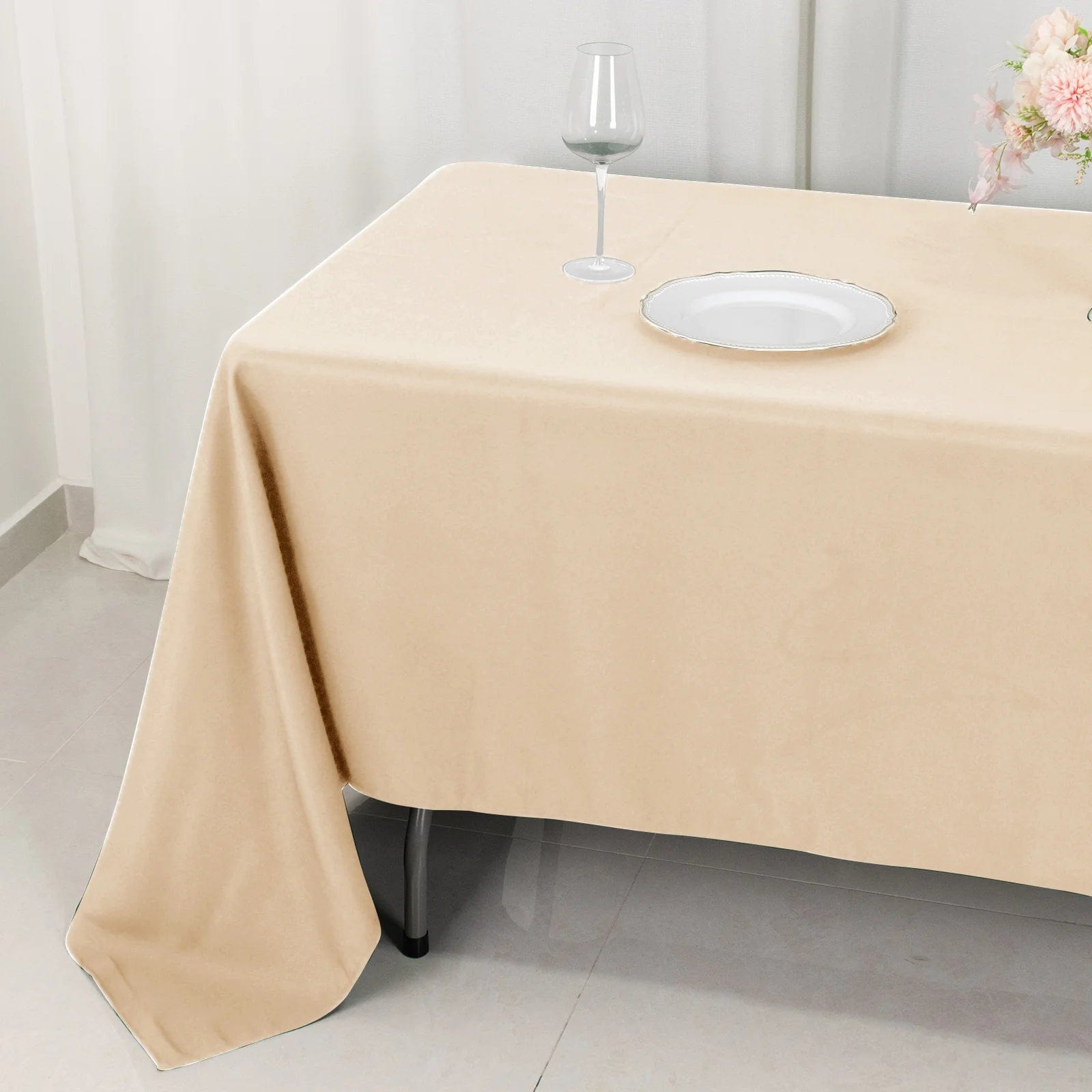 60 x 126 inch Premium Polyester Rectangular Tablecloth