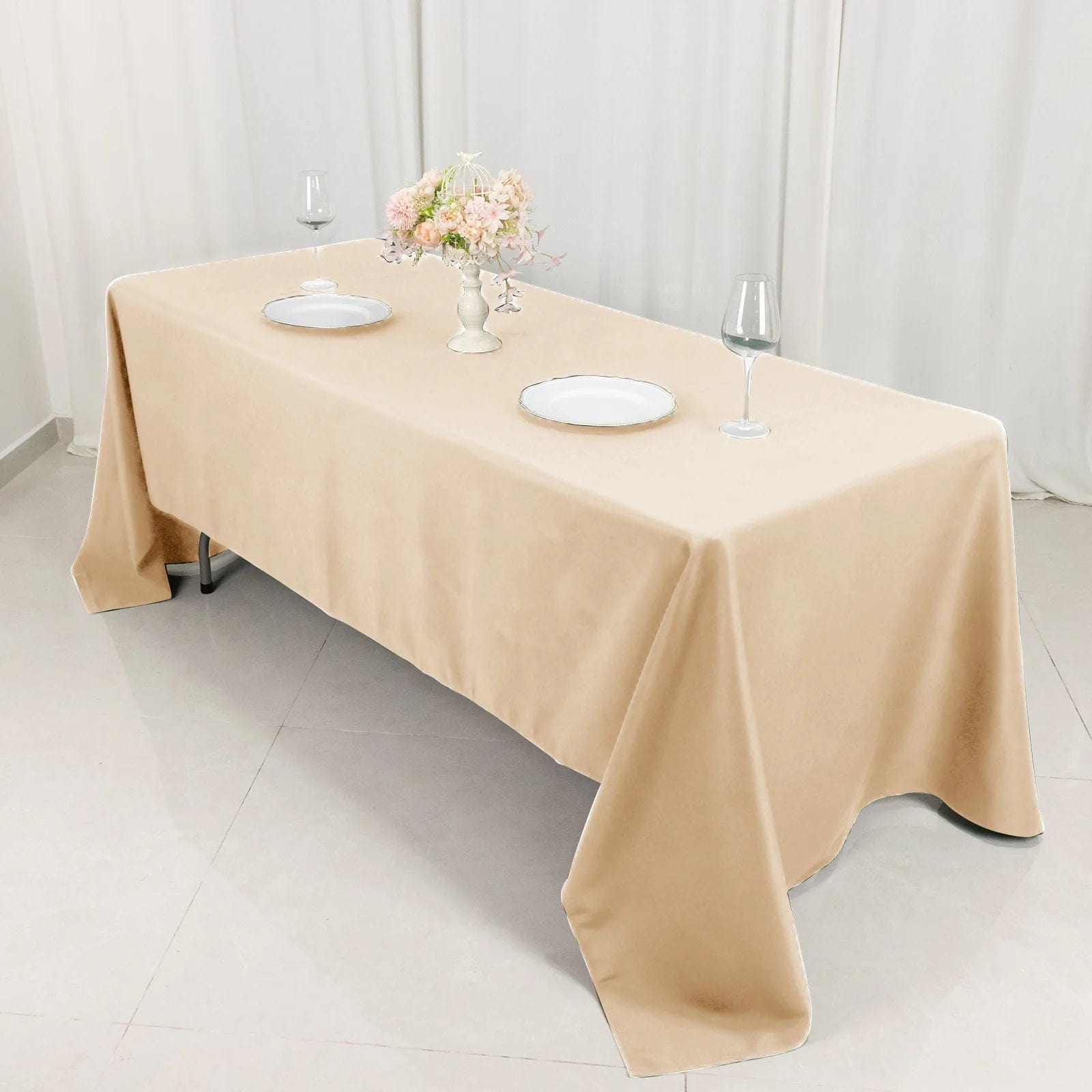 60 x 126 inch Premium Polyester Rectangular Tablecloth