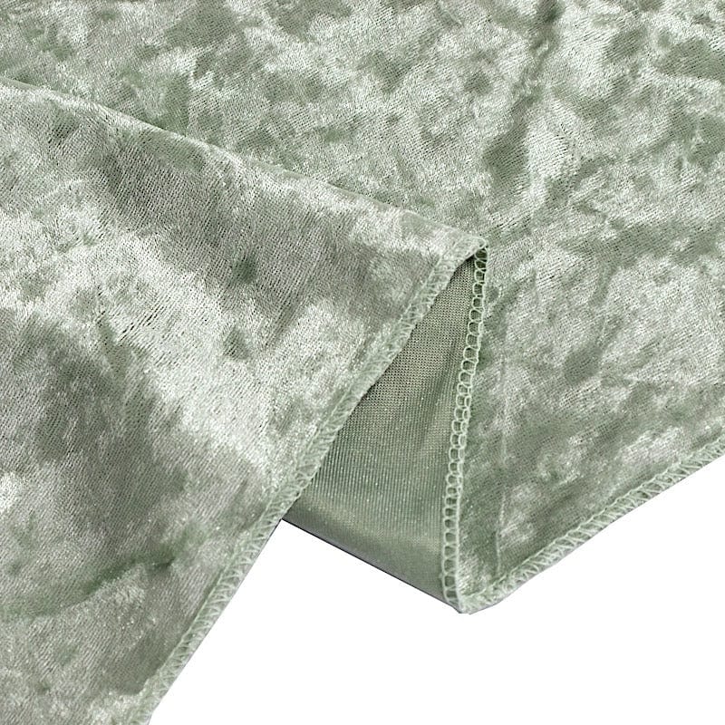 60x 102 in Seamless Premium Crushed Velvet Rectangle Tablecloth