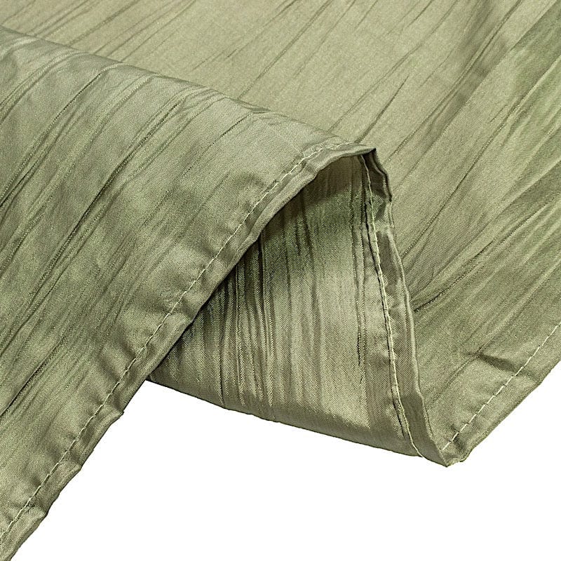 60x102 in Metallic Crinkled Taffeta Rectangular Tablecloth