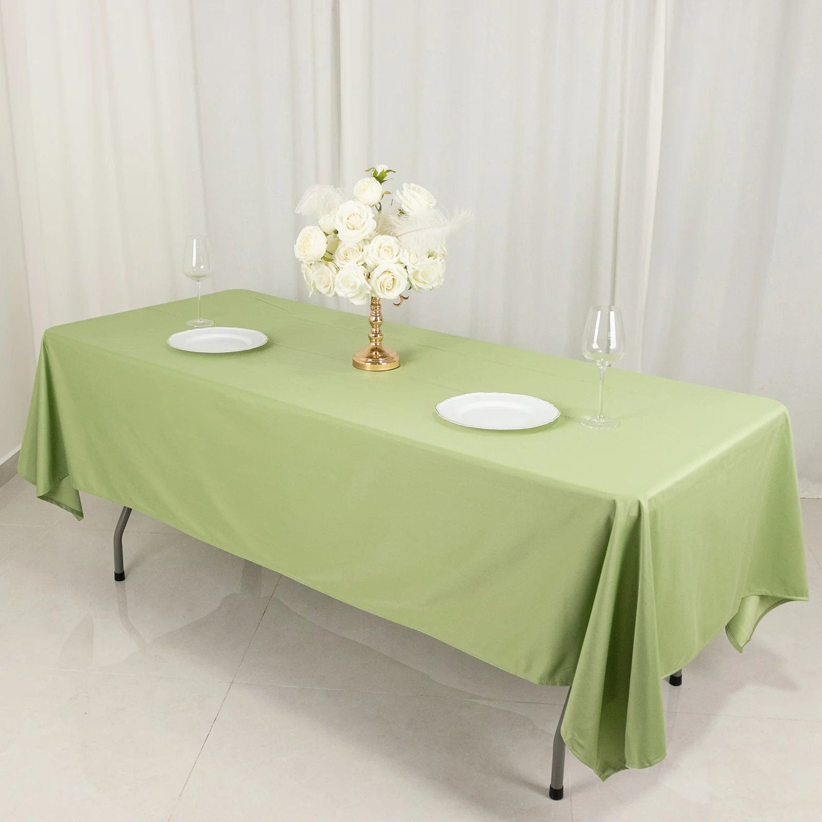 60x102 in Premium Scuba Polyester Rectangle Tablecloth